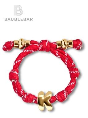BAUBLEBAR new Knotty Initial Bracelet with Gold Letter Initial